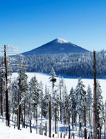 Suttle Lake in Winter Oregon USA
